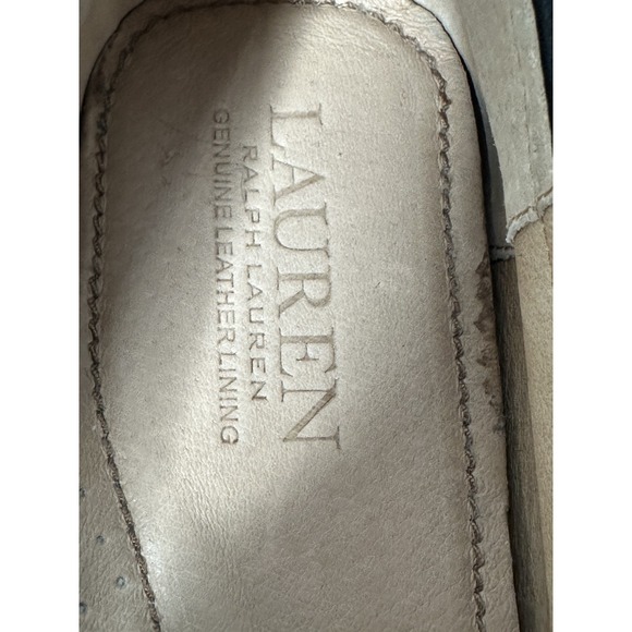 Lauren Ralph Lauren Women's Leather Penny Loafers Sz 9B Black Classic Slip On - Picture 5 of 7